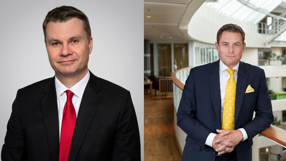 Ulf Olsson, vice ordförande i Sobonas föreningsstyrelse och Joakim Larsson, ordförande i Sobonas föreningsstyrelse. Foto: SKR